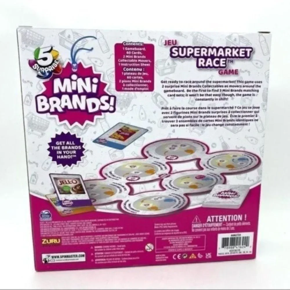 5 Surprise Mini Brands Supermarket Race Game NEW